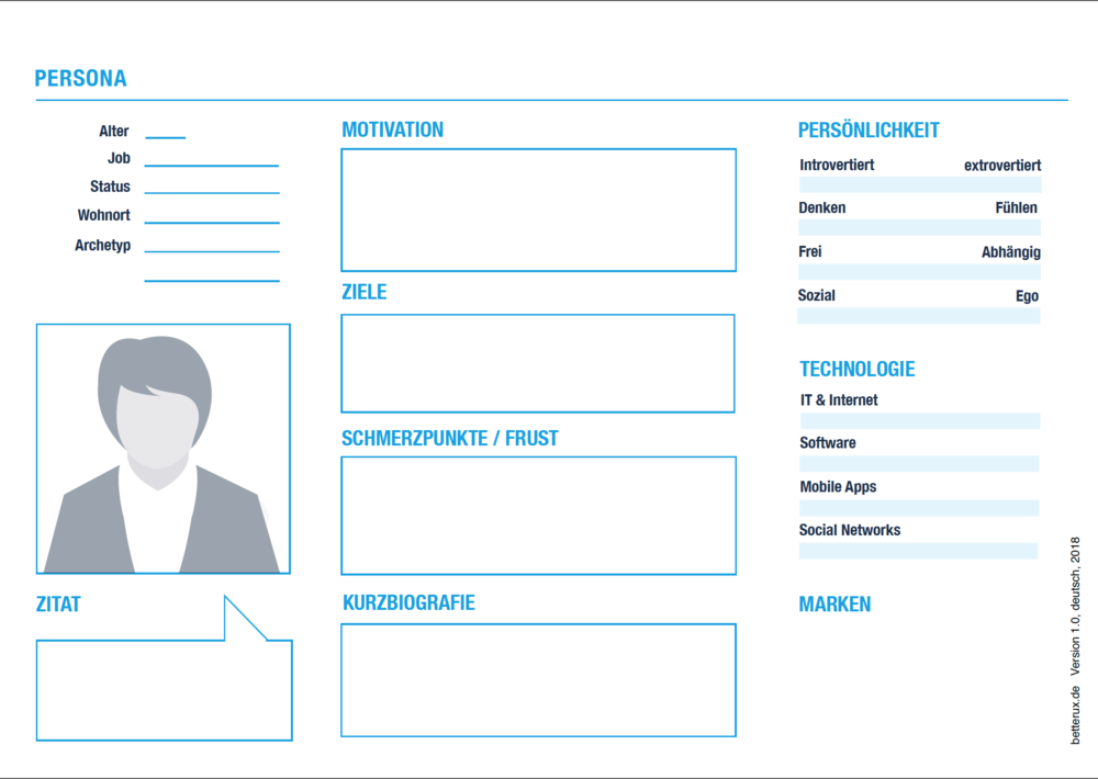 Persona Template Download Better UX Understands And Creates Persona Template Download Better UX Understands And Creates