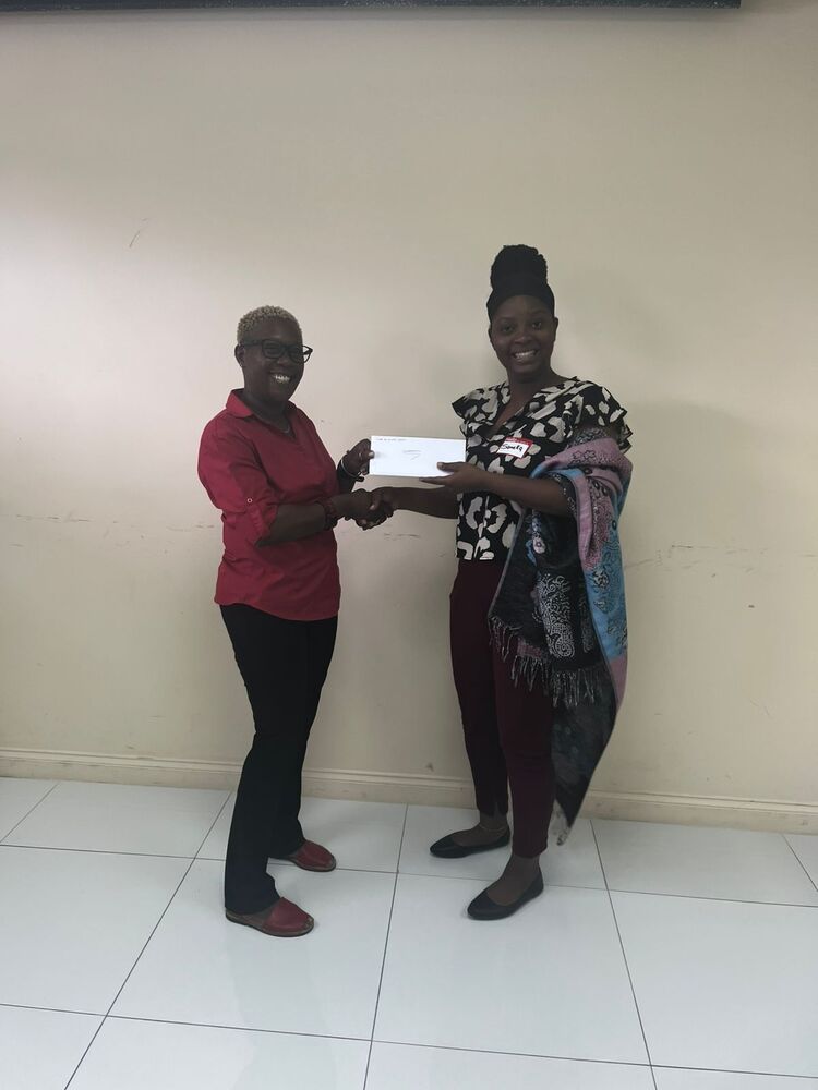 Winner Sameka celebrating