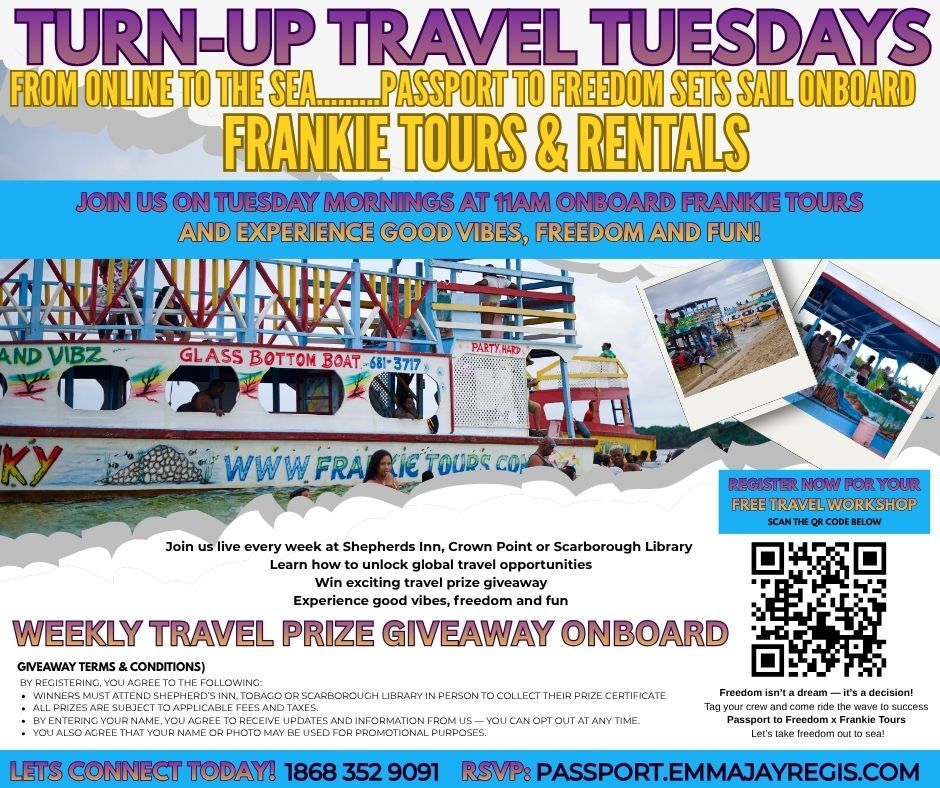 Passport to Freedom onboard Frankie Tours & Rentals